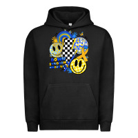 Pigment Black retro down syndrome awareness Urban Hoodie - JahusDesignShop