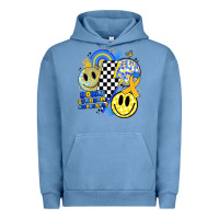 Pigment Pebble Blue retro down syndrome awareness Urban Hoodie - JahusDesignShop