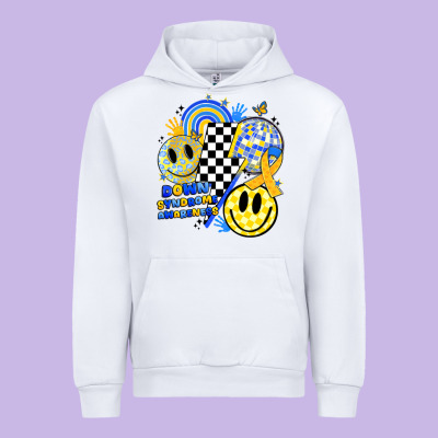 Retro Down Syndrome Awareness Urban Hoodie Designed By Jahusdesignshop