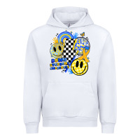 White retro down syndrome awareness Urban Hoodie - JahusDesignShop