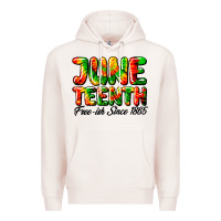 Pale Pink juneteenth free ish since 1865 Premium Hoodie - HRA Design Shop