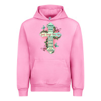 Fuchsia Pink god says you are cross Urban Hoodie - JahusDesignShop