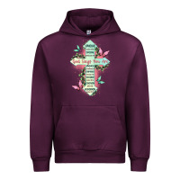 Mauve Wine god says you are cross Urban Hoodie - JahusDesignShop