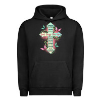 Pigment Black god says you are cross Urban Hoodie - JahusDesignShop