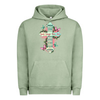 Pigment Oil Green god says you are cross Urban Hoodie - JahusDesignShop