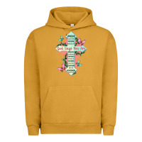 Pigment Peanut Butter god says you are cross Urban Hoodie - JahusDesignShop