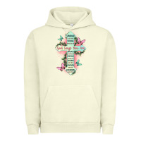 Pigment Pistachio god says you are cross Urban Hoodie - JahusDesignShop