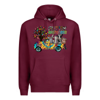 Burgundy autism avareness3 Premium Hoodie - CowhideDigitalArt