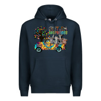 Navy autism avareness3 Premium Hoodie - CowhideDigitalArt