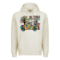Oatmeal Heather autism avareness3 Premium Hoodie - CowhideDigitalArt
