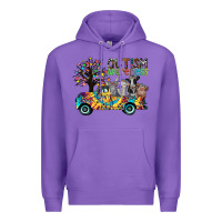 Purple autism avareness3 Premium Hoodie - CowhideDigitalArt