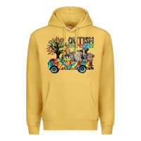Antique Gold autism avareness3 Premium Hoodie - CowhideDigitalArt