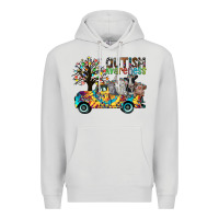 Dove Grey autism avareness3 Premium Hoodie - CowhideDigitalArt