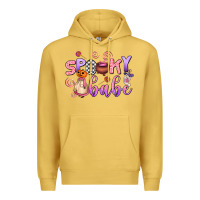Antique Gold spooky babe Premium Hoodie - AdoDesignShop