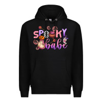 Black spooky babe Premium Hoodie - AdoDesignShop
