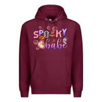 Burgundy spooky babe Premium Hoodie - AdoDesignShop
