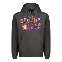 Charcoal Heather spooky babe Premium Hoodie - AdoDesignShop
