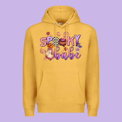 Spooky Babe Premium Hoodie Designed By Adodesignshop