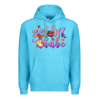 Ocean Blue spooky babe Premium Hoodie - AdoDesignShop