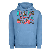 Pigment Pebble Blue adulting is some bullshit Urban Hoodie - AdoDesignShop