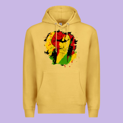 Juneteenth Fist Premium Hoodie Designed By Hra Design Shop