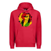 Cardinal juneteenth fist Premium Hoodie - HRA Design Shop