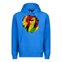 True Royal juneteenth fist Premium Hoodie - HRA Design Shop