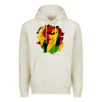 Oatmeal Heather juneteenth fist Premium Hoodie - HRA Design Shop