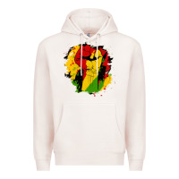 Pale Pink juneteenth fist Premium Hoodie - HRA Design Shop