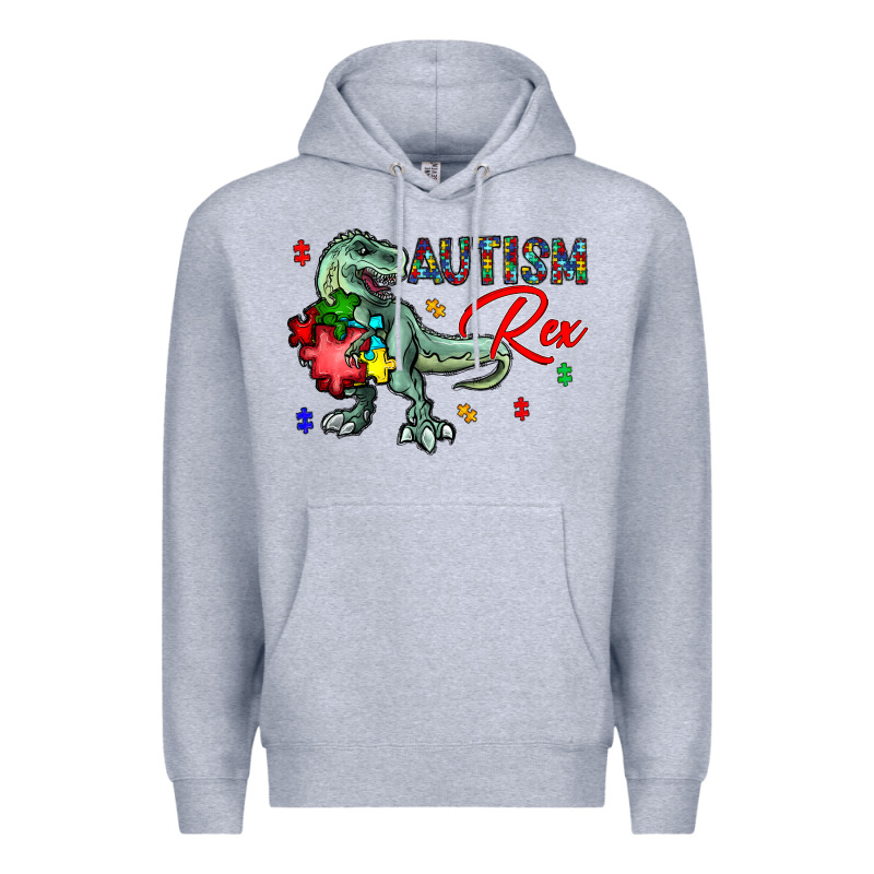 Autism Rex Premium Hoodie by CowhideDigitalArt | Teevron