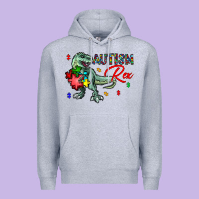 Autism Rex Premium Hoodie Designed By Cowhidedigitalart
