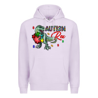 Lilac autism rex Premium Hoodie - CowhideDigitalArt