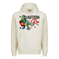 Oatmeal Heather autism rex Premium Hoodie - CowhideDigitalArt