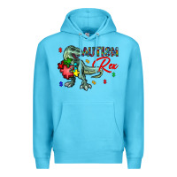 Ocean Blue autism rex Premium Hoodie - CowhideDigitalArt