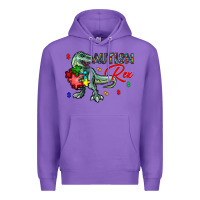 Purple autism rex Premium Hoodie - CowhideDigitalArt