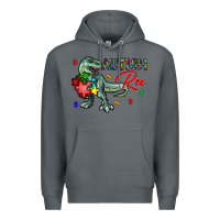 Rock autism rex Premium Hoodie - CowhideDigitalArt