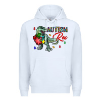 White autism rex Premium Hoodie - CowhideDigitalArt