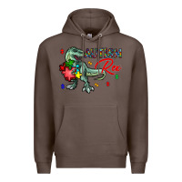 Coffee autism rex Premium Hoodie - CowhideDigitalArt