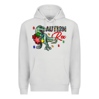 Dove Grey autism rex Premium Hoodie - CowhideDigitalArt