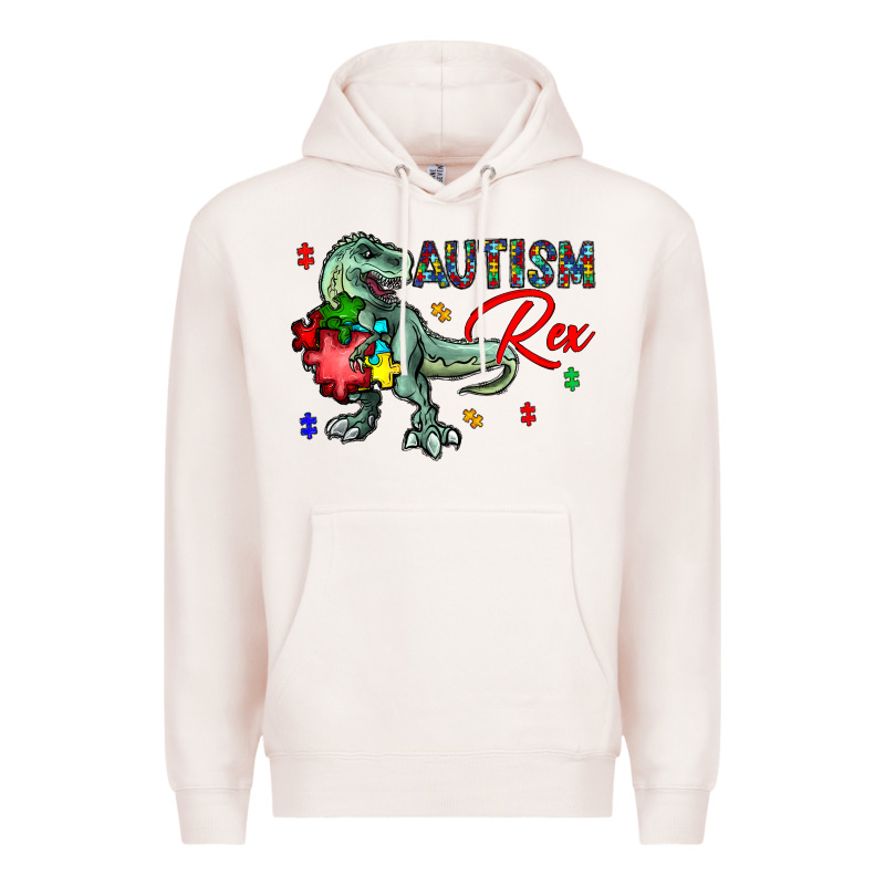 Autism Rex Premium Hoodie by CowhideDigitalArt | Teevron
