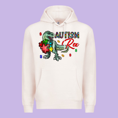 Autism Rex Premium Hoodie Designed By Cowhidedigitalart