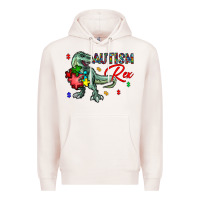 Pale Pink autism rex Premium Hoodie - CowhideDigitalArt