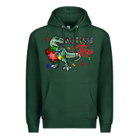 Sports Green autism rex Premium Hoodie - CowhideDigitalArt