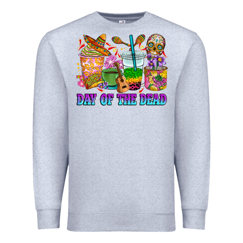 Day Of The Dead Coffee Cups Premium Sweatshirt by RanaPortraitStore | Teevron