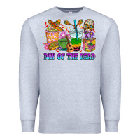 Heather Grey Day of the dead coffee cups Premium Sweatshirt - RanaPortraitStore