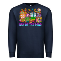 Navy Day of the dead coffee cups Premium Sweatshirt - RanaPortraitStore