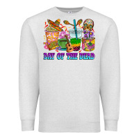 Oatmeal Heather Day of the dead coffee cups Premium Sweatshirt - RanaPortraitStore