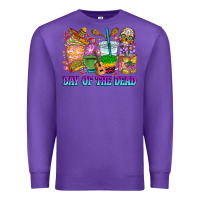Purple Day of the dead coffee cups Premium Sweatshirt - RanaPortraitStore