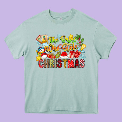 The Boy Who Stole Christmas Heavy Core Tee Designed By Cowhidedigitalart