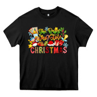 Black The Boy Who Stole Christmas Heavy Core Tee - CowhideDigitalArt